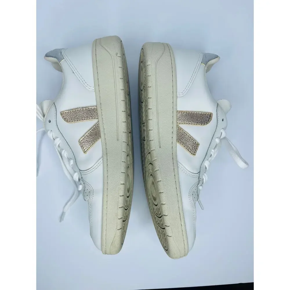Veja V-10 Men’s Leather Sneakers size EU 42 US 9 extra white platine Retro Sport
